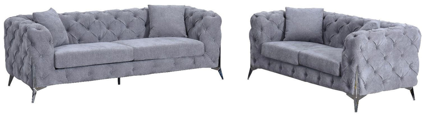 Paris Grey 2 Seater Sofa