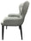 Marbella PU Grey Chair (Black Legs)