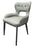 Marbella PU Grey Chair (Black Legs)