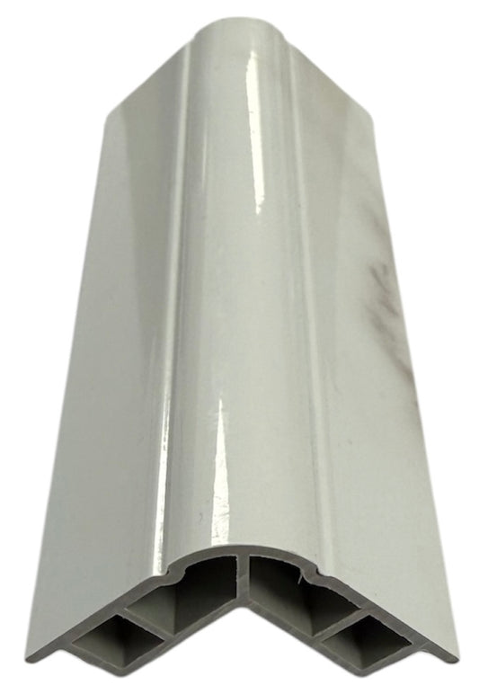 PVC Corner Strip - A White Marble - WP 07/11 - 240cm - (1 pack / 4pcs)