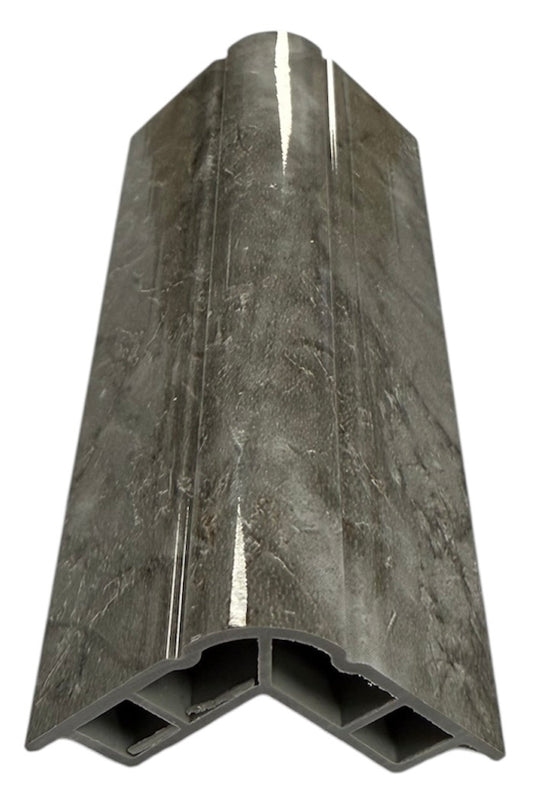 PVC Corner Strip - F Gold and Grey Marble - WP 07 - 240cm - (1 pack / 4pcs)