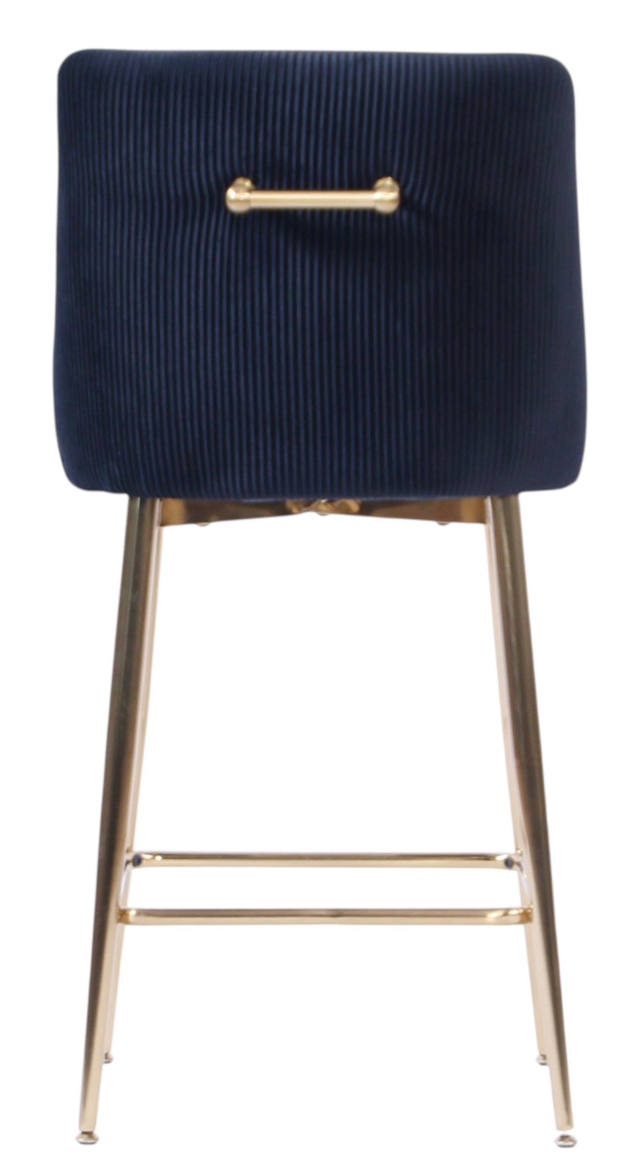 G-Milan Black Stool (Gold Legs)