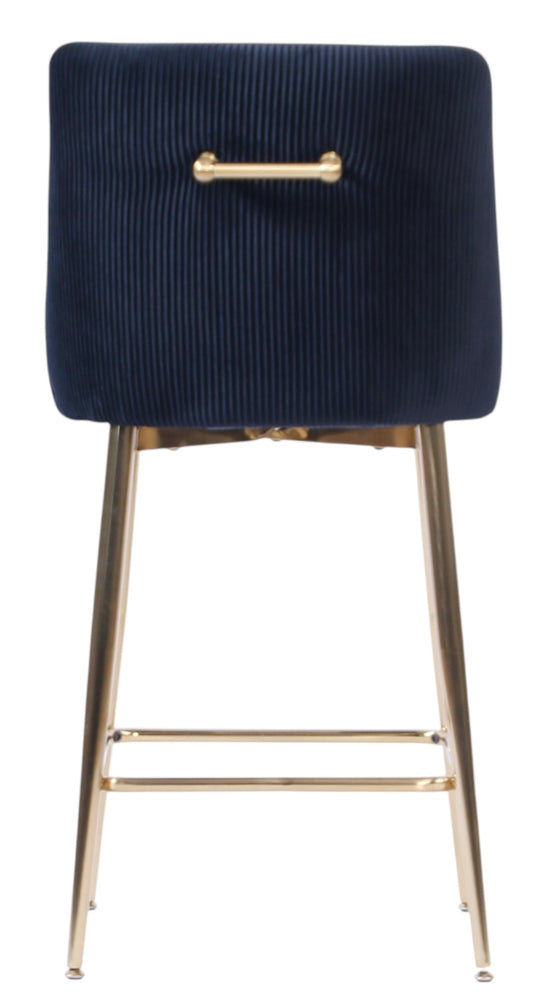 G-Milan Black Stool (Gold Legs)