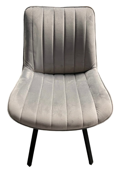 Roco 360º Dark Grey Chair (Black Legs)