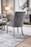 Roma Dark Grey Chair (No Knocker/Chrome Legs)