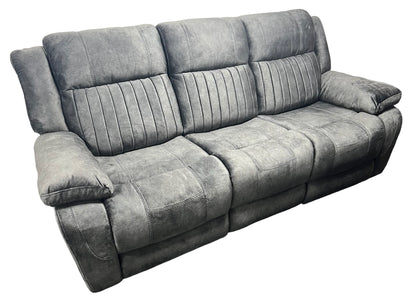 Rose Charcoal 3 Seater E-Recliner Sofa