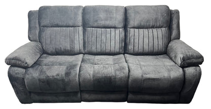 Rose Charcoal 3 Seater E-Recliner Sofa