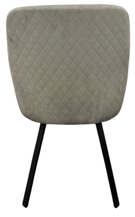 Rose 180º Dark Grey Chair (Black Legs)