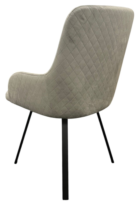 Rose 180º Dark Grey Chair (Black Legs)