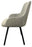 Rose 180º Dark Grey Chair (Black Legs)