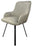 Rose 180º Dark Grey Chair (Black Legs)