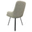 Rose 180º PU Light Grey Chair (Black Legs)