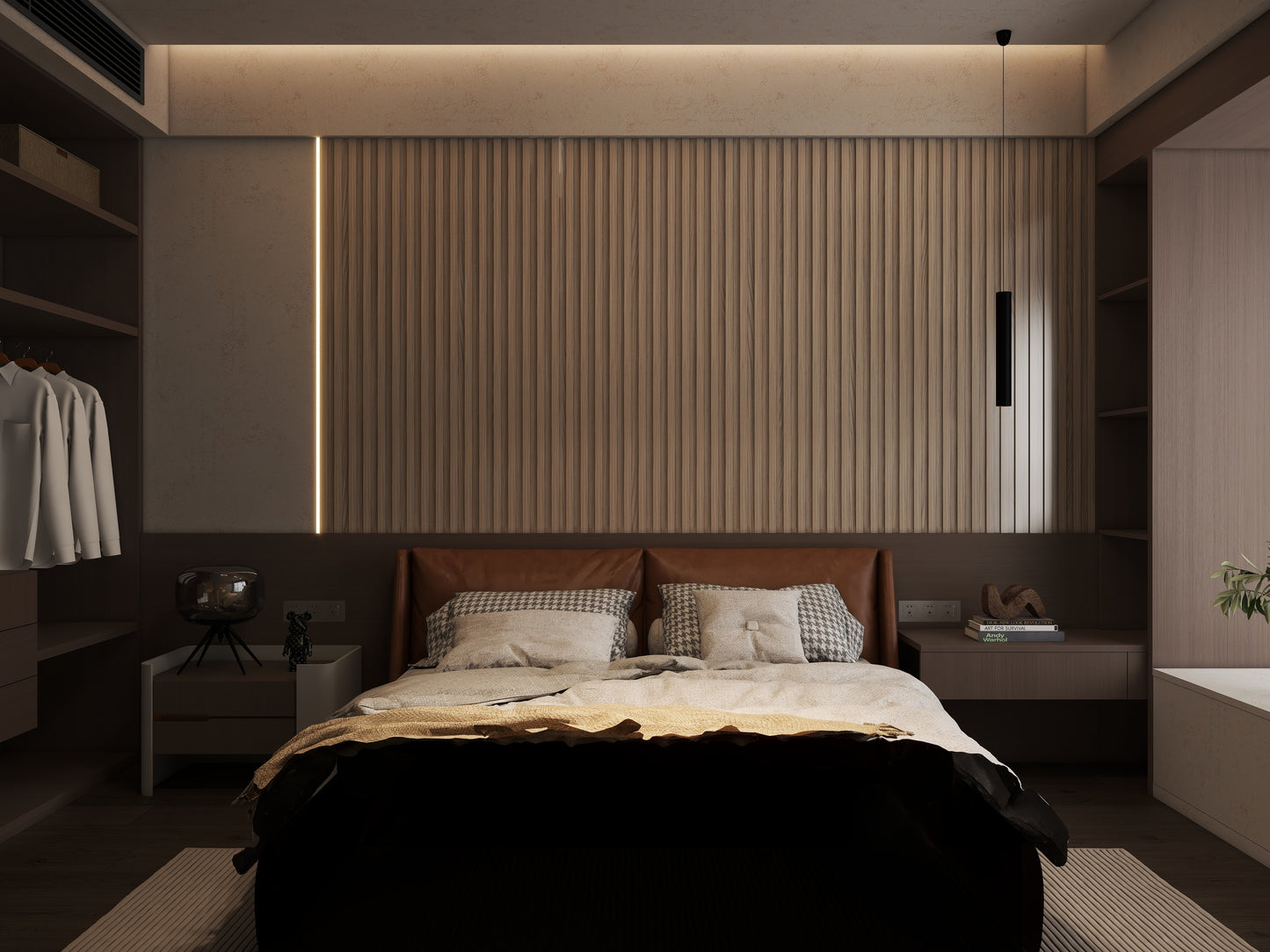 Wall Panel 81B - Walnut - Seamless - 240cm - (1 pack / 16pcs)