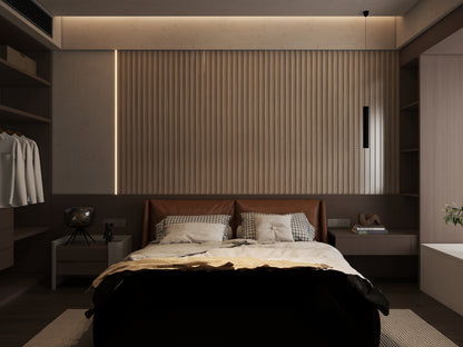 Wall Panel 81B - Walnut - Seamless - 240cm - (1 pack / 16pcs)