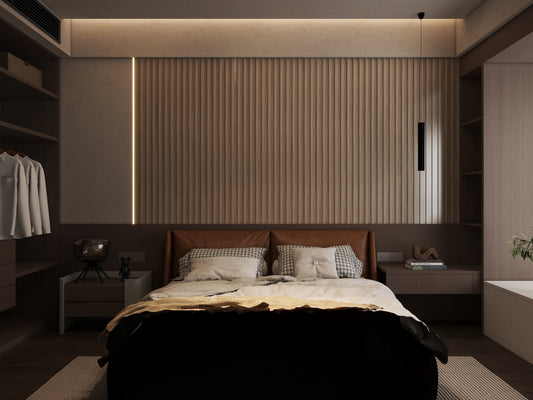 Wall Panel 81B - Walnut - Seamless - 240cm - (1 pack / 16pcs)