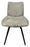 Siena 180º Dark Grey Chair (Black Legs)