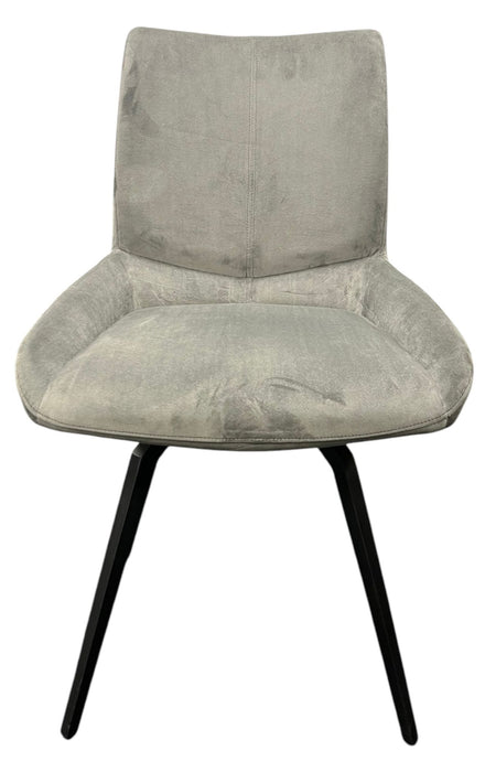 Siena 180º Dark Grey Chair (Black Legs)