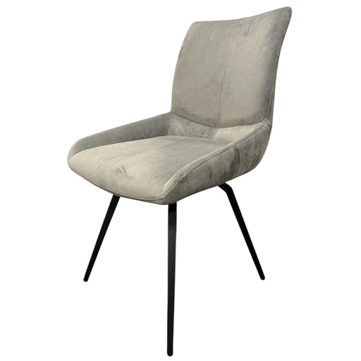 Siena 180º Dark Grey Chair (Black Legs)