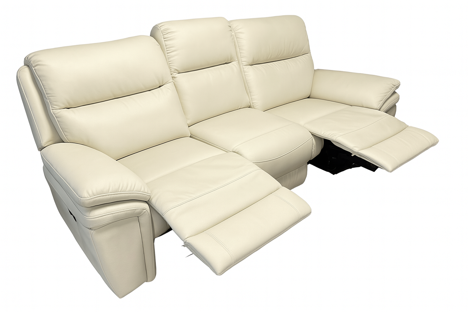Montana Sofa 01 3 Seat Recliner (Ivory)