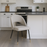 Venice PU Grey Chair (Black Legs)