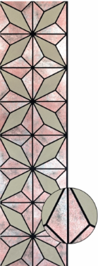Wall Panel 010 C/ Antique M-Brown - 1 pack(4pcs)