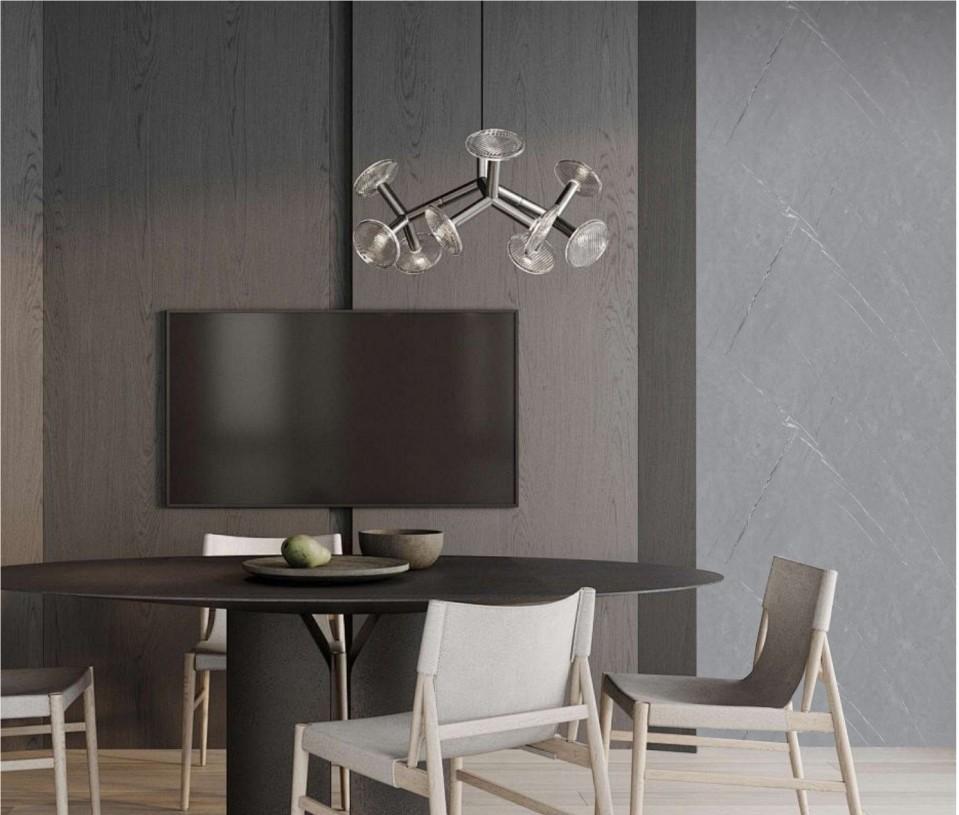 Wall Panel 011B - Grey Marble - Wall Board - 240cm - (1 pack / 2pcs)