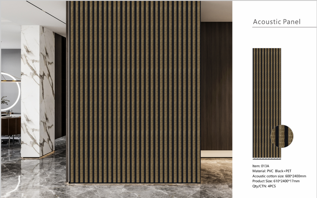 Wall Panel 013B / PS G-Brown (Acoustic) - 1 pack(4pcs)