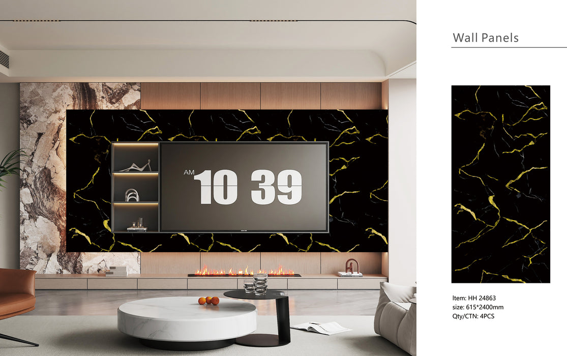 WP09F-Gold Black - 1 pack(4pcs)