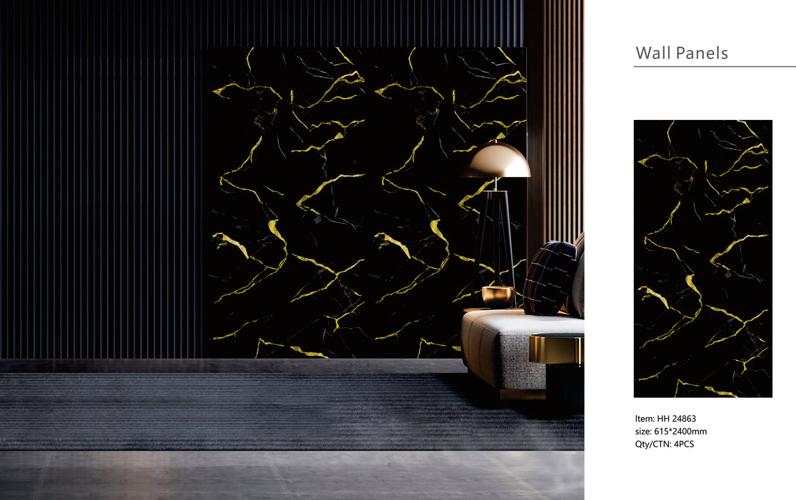 WP09F-Gold Black - 1 pack(4pcs)
