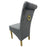 G-Lucy Dark Grey Chair (Ring Knocker/Gold Legs)