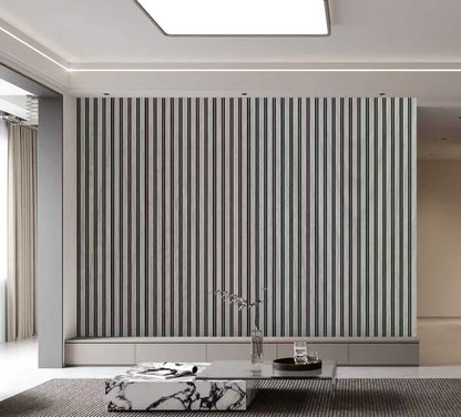 Wall Panel 64B - Grey - PVC - 240cm - (1 pack / 8pcs)