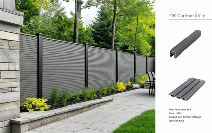 Fencing 88B - Grey Oak - Outdoor - 180cm (1 Pack / 6pcs)