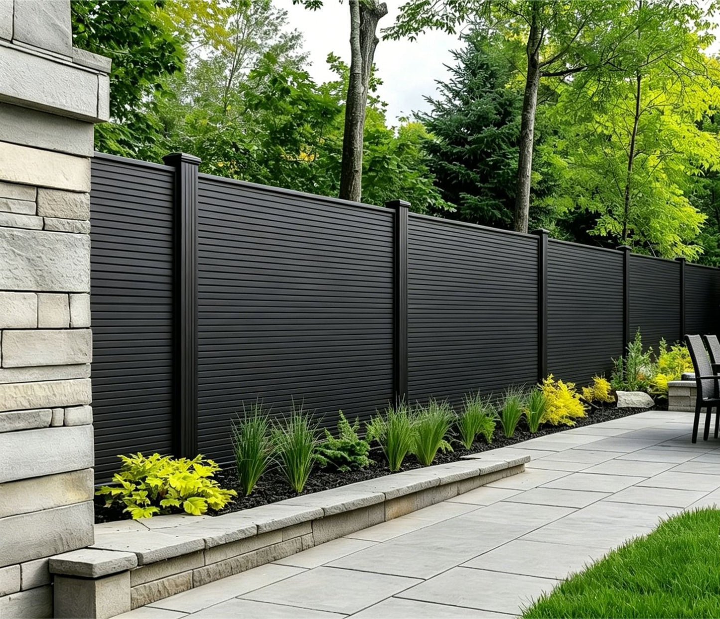 Fencing 88E - Black - Outdoor - 180cm (1 Pack / 6pcs)