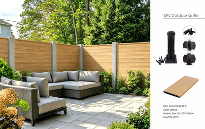 Fencing 86A - Oak 03 - Outdoor - 180cm (1 Pack / 6pcs)