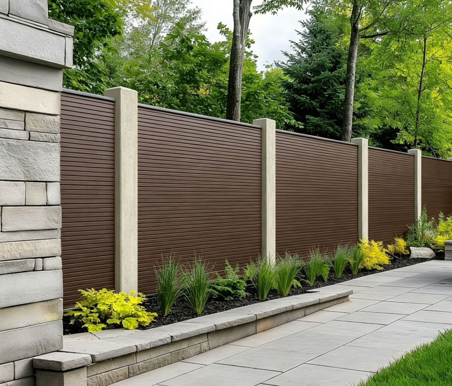 Fencing 88D - Dark Brown - Outdoor - 180cm (1 Pack / 6pcs)