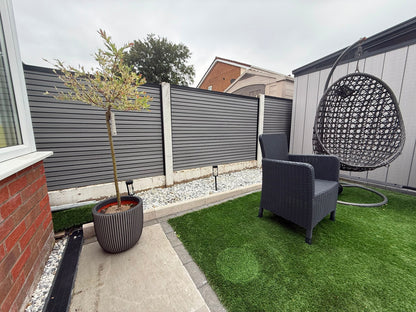 Fencing 94B - Grey Oak - Outdoor - 180cm (1 Pack / 6pcs)