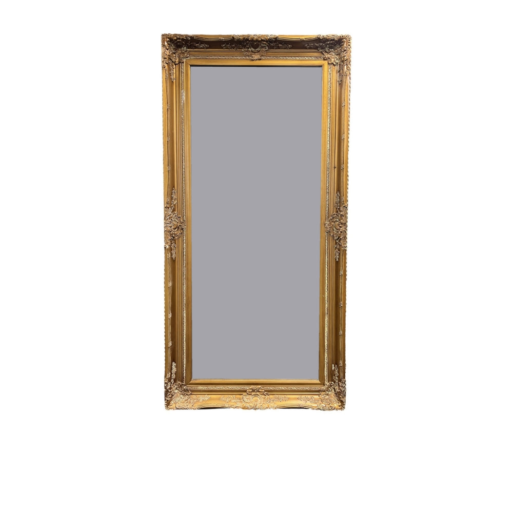 Wooden Frame Mirror/3 Sizes - Gold