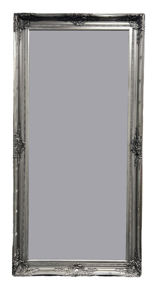 A13/Wooden Frame Mirror/2 Sizes - Grey
