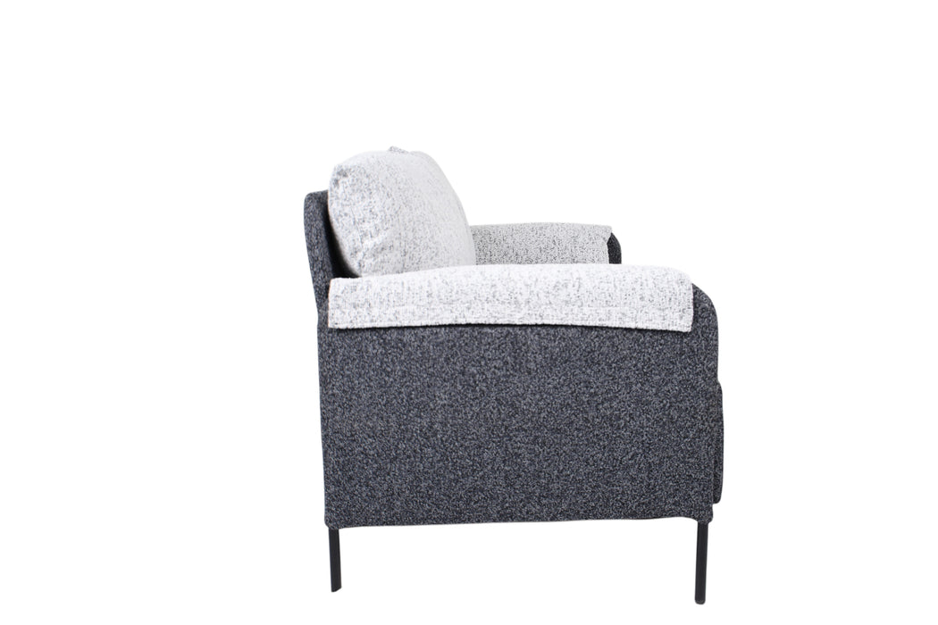 Roma Sofa -2 Seater Grey & Cream Mixed