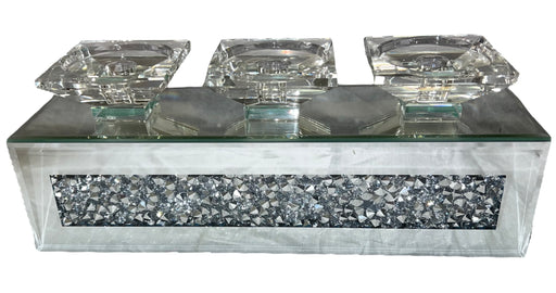 E07/3H Candle Holder with Diamonds