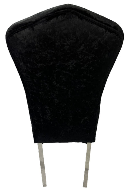 Alice Black Chair (Chrome Legs)