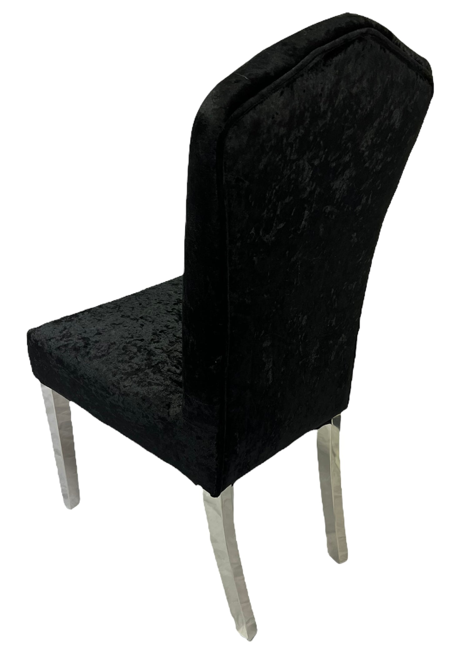 Alice Black Chair (Chrome Legs)