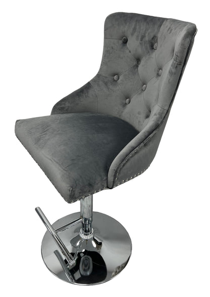 Chelsea 01 Dark Grey Bar Stool