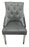 Jessica Dark Grey Chair (Ring Knocker/Chrome Legs)