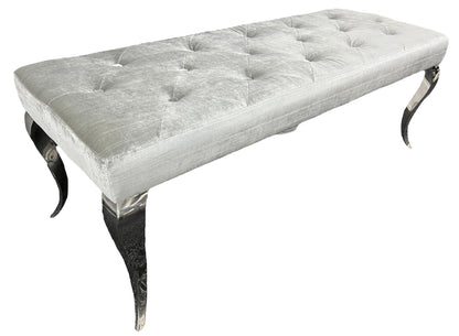 Lewis Silver Grey Bench 130/160cm