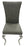 London PU Dark Grey Chair (Chrome Legs)