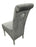 Lucy 01 Dark Grey Chair (Lion Knocker/Chrome Legs)