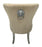 M1/Mayfair Cream Chair (Lion Knocker/Chrome Legs)