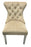 M1/Mayfair Cream Chair (Lion Knocker/Chrome Legs)