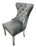 M1/Mayfair Dark Grey Chair (Lion Knocker/Chrome Legs)